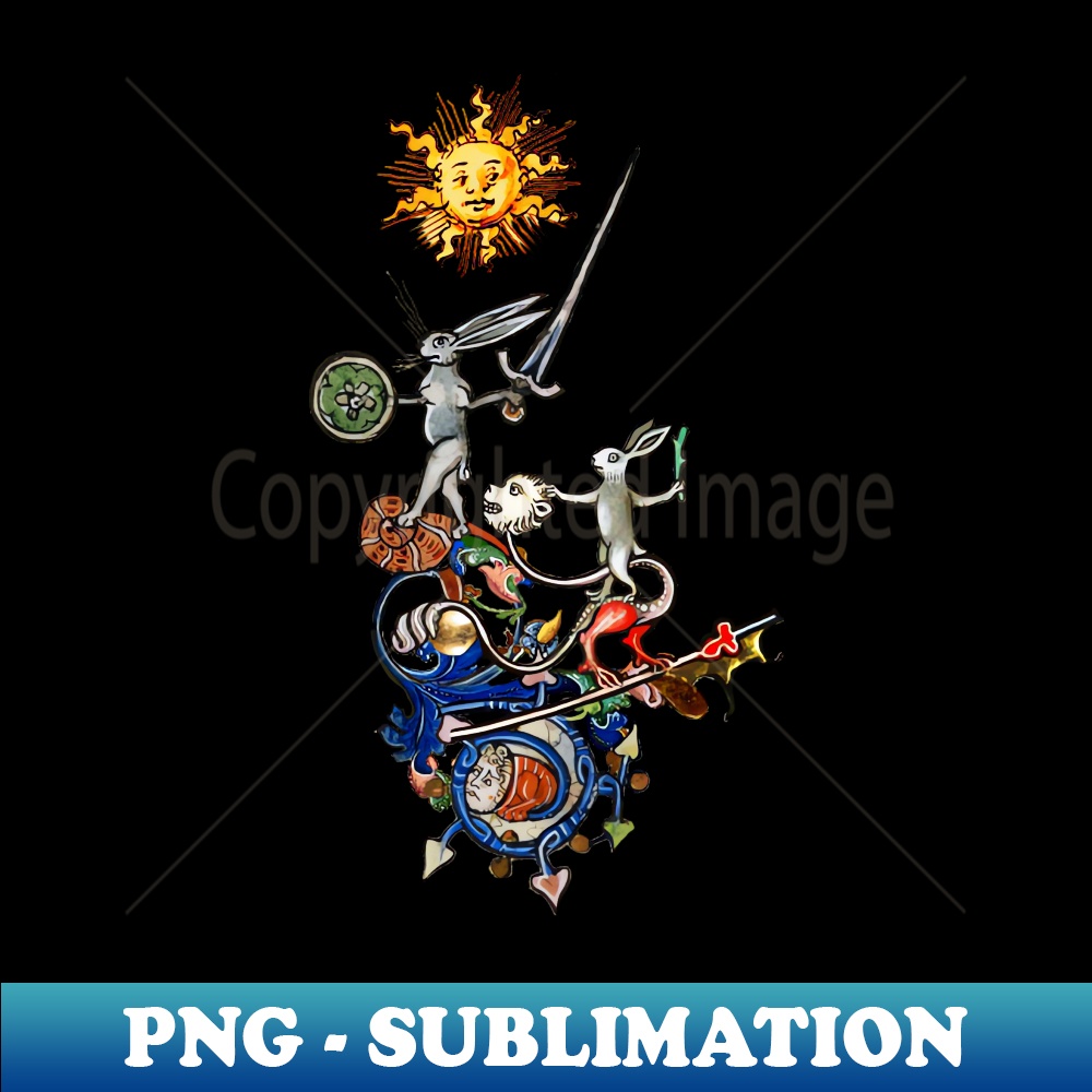 ZN-20231114-22486_WEIRD MEDIEVAL BESTIARY Killer Rabbits Riding Monster With Sword and Shield 1415.jpg