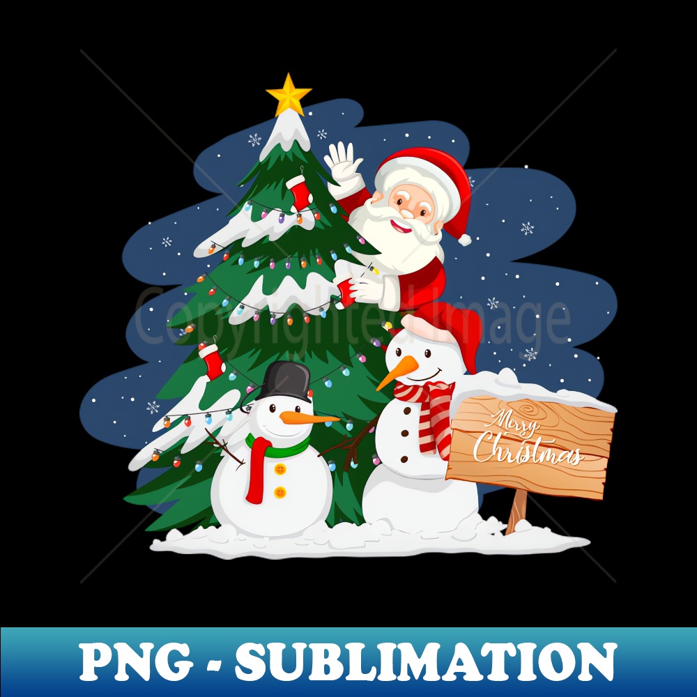 ZO-20231114-18252_Santa claus with christmas tree and snowman at night 8471.jpg