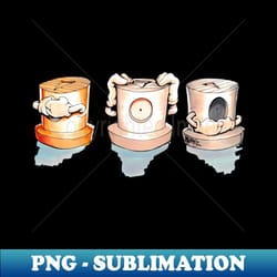 wise monkeys fat cap style - digital sublimation download file - perfect for personalization