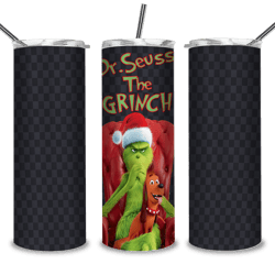 The Grinch Nike Christmas 20/30 Oz Skinny Tumbler Png, Grinch Png, Christmas 20oz Tumbler Wrap, Christmas Tumbler Png