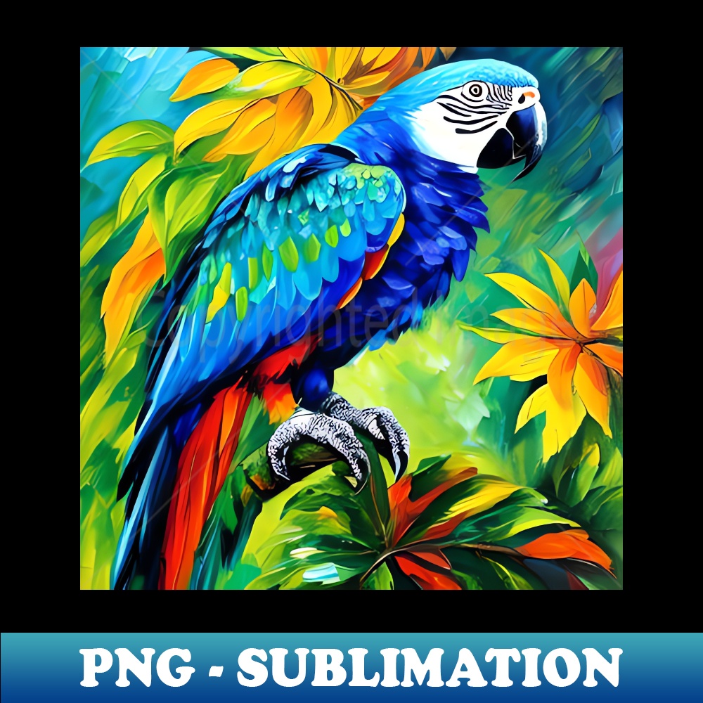 ZY-20231114-2286_Beautiful Colourful Parrot Oil Painting effect 3 3752.jpg