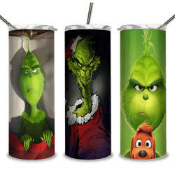 the grinch christmas 20/30 oz skinny tumbler png, grinch png, christmas 20oz tumbler wrap, christmas tumbler png