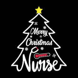 merry christmas nurse svg, nurse christmas svg, nurse christmas svg files, logo christmas svg, instant download