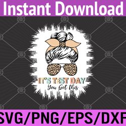 test day rock the test teacher testing day rainbow teacher svg, eps, png, dxf, digital download