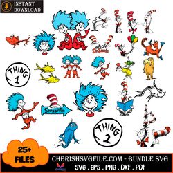 25 files dr seuss funny bundle svg, dr seuss svg, dr seuss funny bundle svg