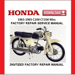 1963-1965 HONDA C200 CT200 Factory Service Repair Manual pdf Download