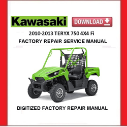2010-2013 KAWASAKI TERYX 750 4X4 Factory Service Repair Manual pdf Download