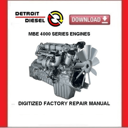 DETROIT DIESEL MBE 4000 Engines Factory Service Repair Manual pdf Download
