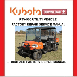 KUBOTA RTV-1140CPX Utility Vehicle Workshop Service Repair Manual pdf Download