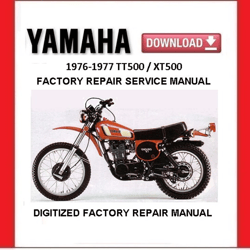 1976-1977 YAMAHA TT500 / XT500 Factory Service Repair Manual pdf Download