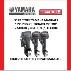 YAMAHA Outboard Motors 33 Factory Service Repair Manuals pdf download