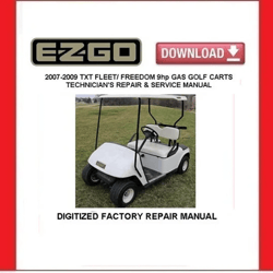 2009 EZGO TXT 9hp Fleet Freedom Gas Golf Cart Service Repair Manual pdf Download