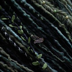 synthetic black and green dreads de se dreadlocks extensions witchy dreads