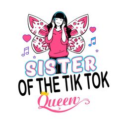 musical birthday girl iron on svg, birthday svg, happy birthday queen, 13th birthday svg, tik tok svg, tik tok birthday