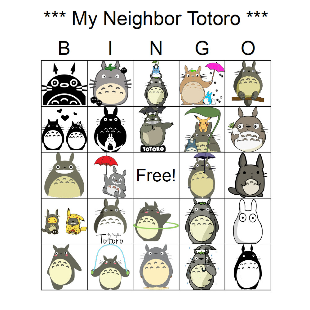 My neighbor Totoro Bingo.png