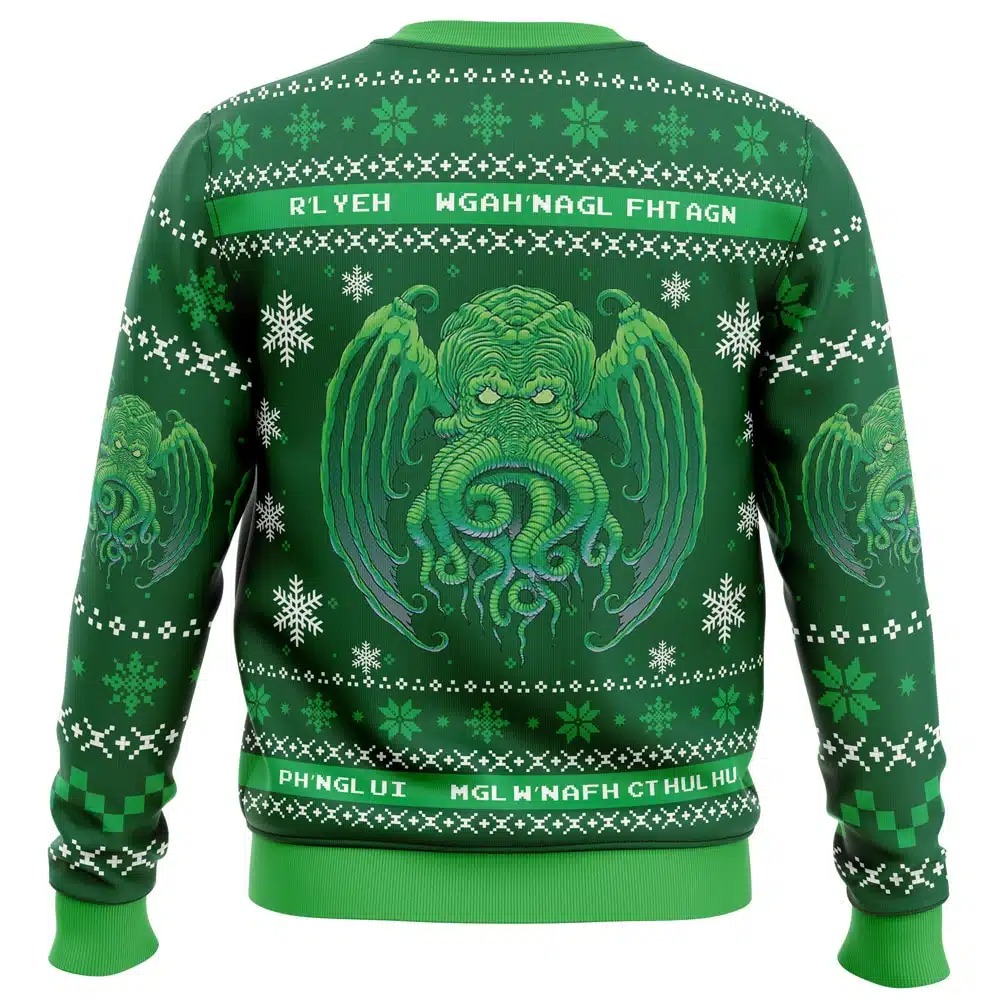 Cthulhu Cultist Christmas All Over Print Ugly Hoodie 3D Zip Hoodie 3D Ugly Christmas Sweater 3D Fleece Hoodie