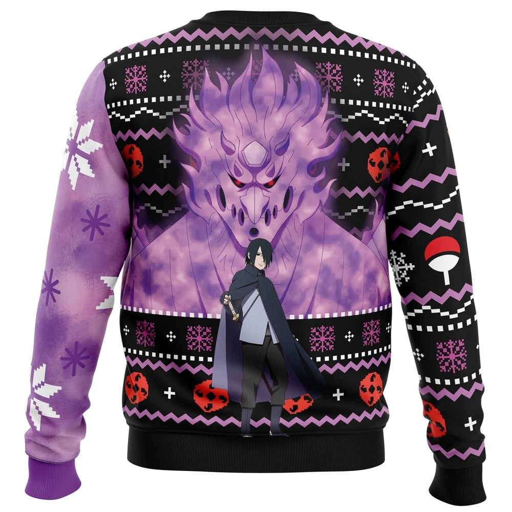 Sasuke Susanoo Naruto All Over Print Ugly Hoodie 3D Zip Hoodie 3D Ugly Christmas Sweater 3D Fleece Hoodie