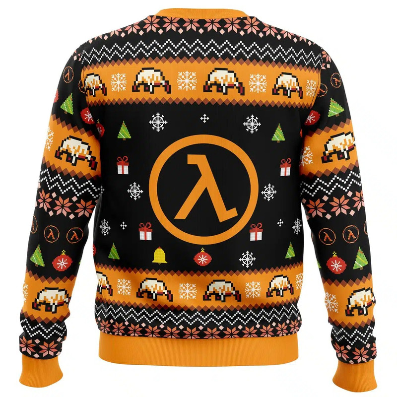 All I Want For Christmas is Half-Life 3 Ugly Hoodie 3D Zip Hoodie 3D Ugly Christmas Sweater 3D Fleece Hoodie