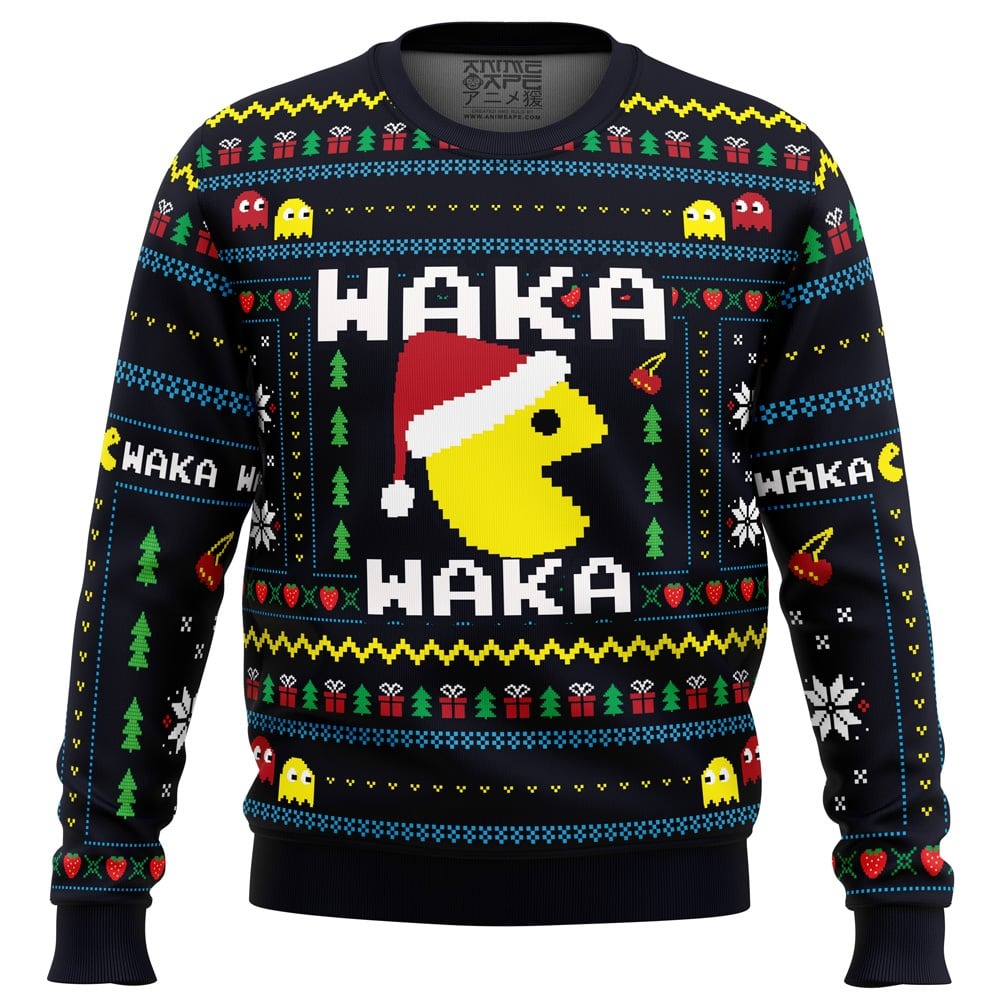 Christmas Arcade Pac-Man All Over Print Ugly Hoodie 3D Zip Hoodie 3D Ugly Christmas Sweater 3D Fleece Hoodie