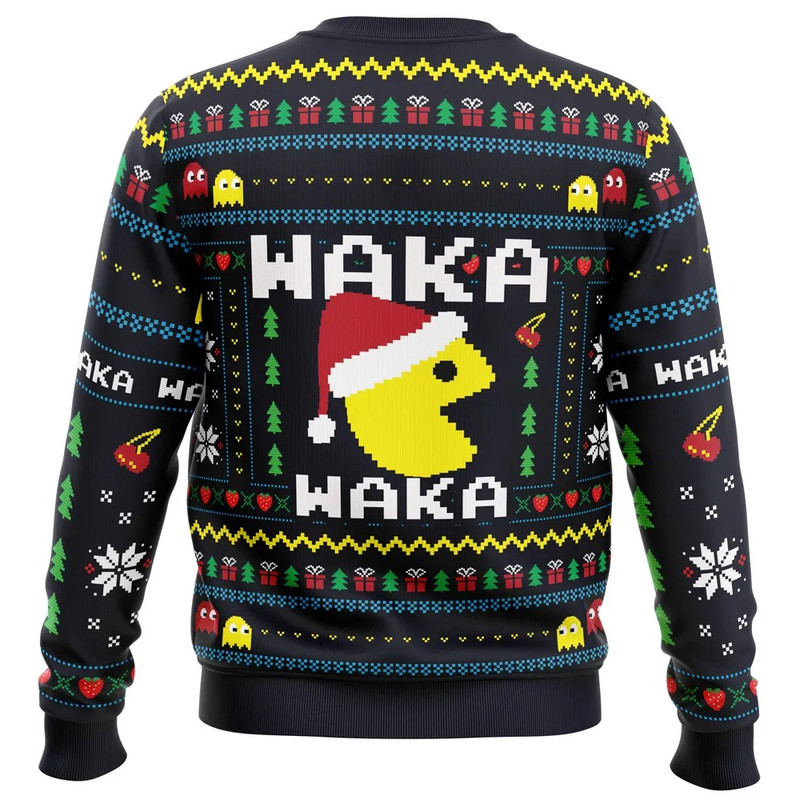 Christmas Arcade Pac-Man All Over Print Ugly Hoodie 3D Zip Hoodie 3D Ugly Christmas Sweater 3D Fleece Hoodie