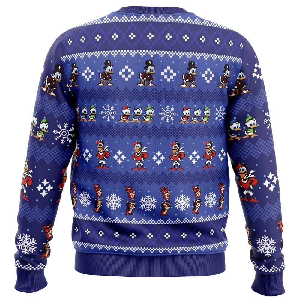Merry Christmas Uncle Scrooge DuckTales Ugly Hoodie 3D Zip Hoodie 3D Ugly Christmas Sweater 3D Fleece Hoodie