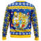 Santa Homer The Simpsons All Over Print Ugly Hoodie 3D Zip Hoodie 3D Ugly Christmas Sweater 3D Fleece Hoodie