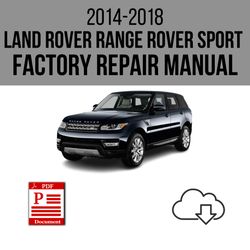 Land Rover Range Rover Sport 2014-2018 Workshop Service Repair Manual Download