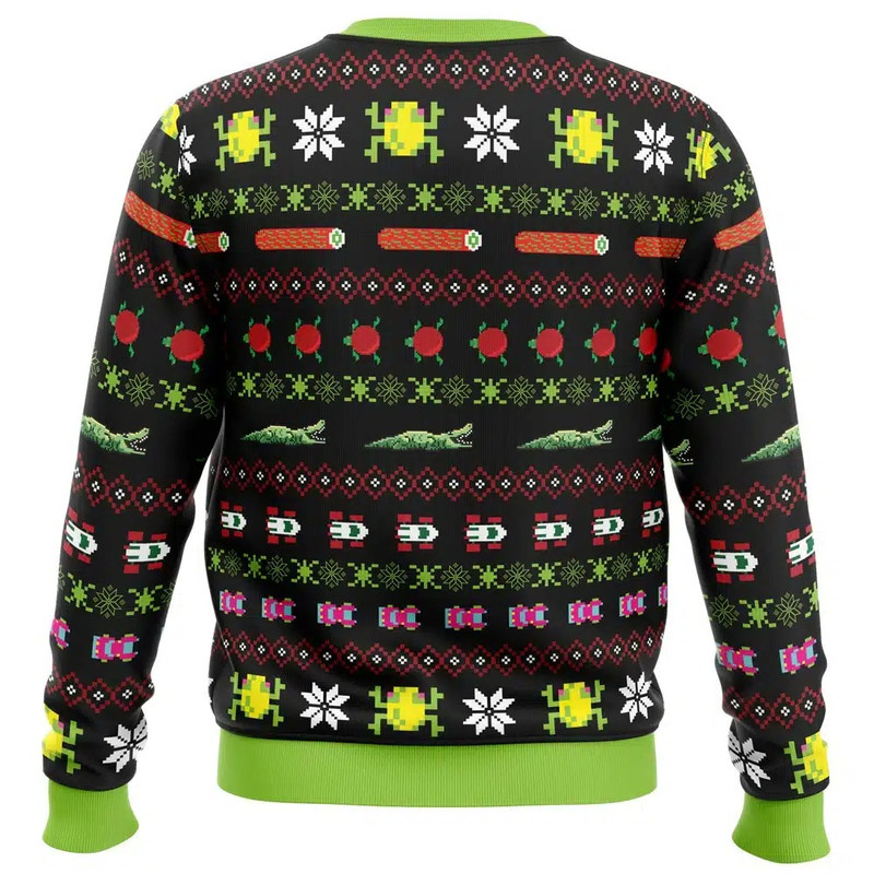 Frogs, Logs & Automobiles Frogger All Over Print Ugly Hoodie 3D Zip Hoodie 3D Ugly Christmas Sweater 3D Fleece Hoodie