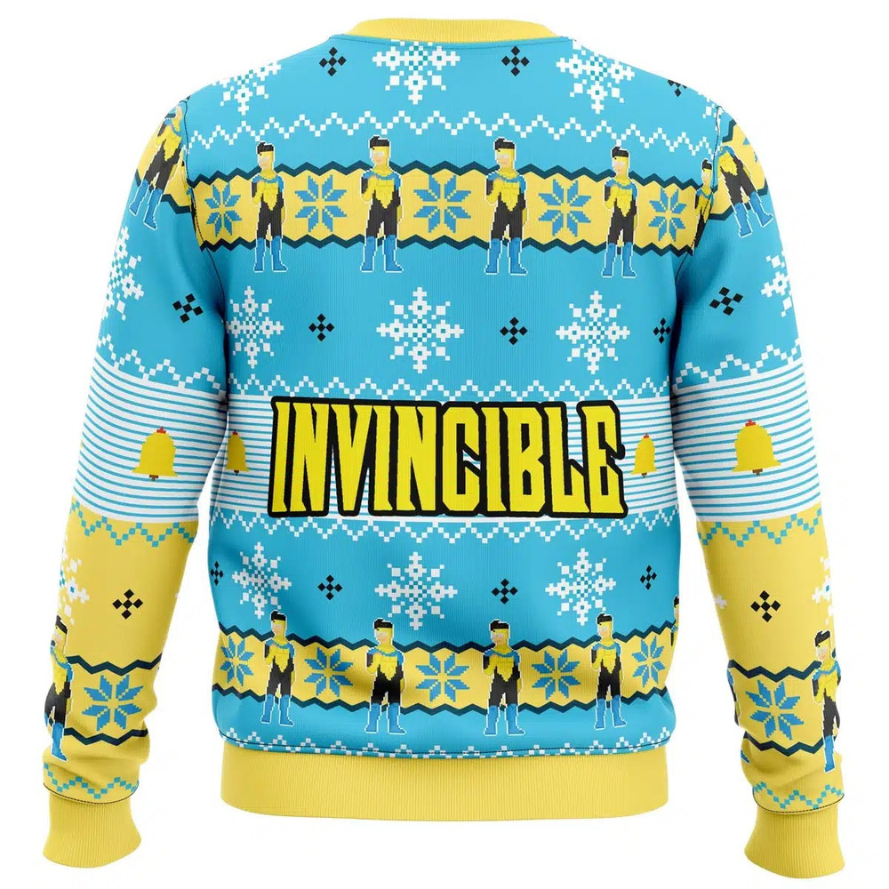 Invincible All Over Print Ugly Hoodie 3D Zip Hoodie 3D Ugly Christmas Sweater 3D Fleece Hoodie