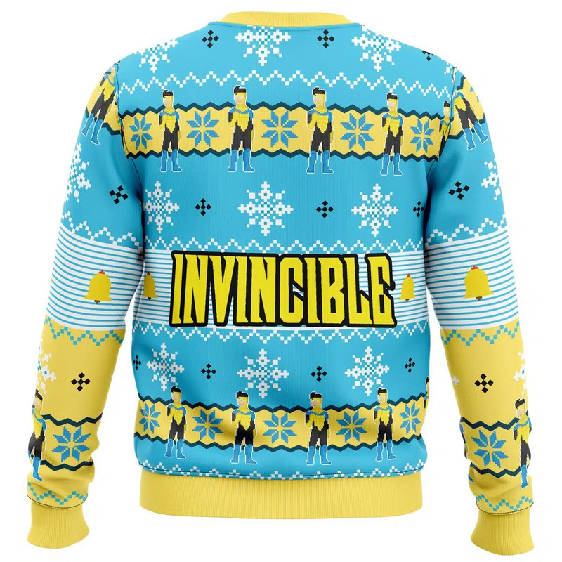 Invincible All Over Print Ugly Hoodie 3D Zip Hoodie 3D Ugly Christmas Sweater 3D Fleece Hoodie