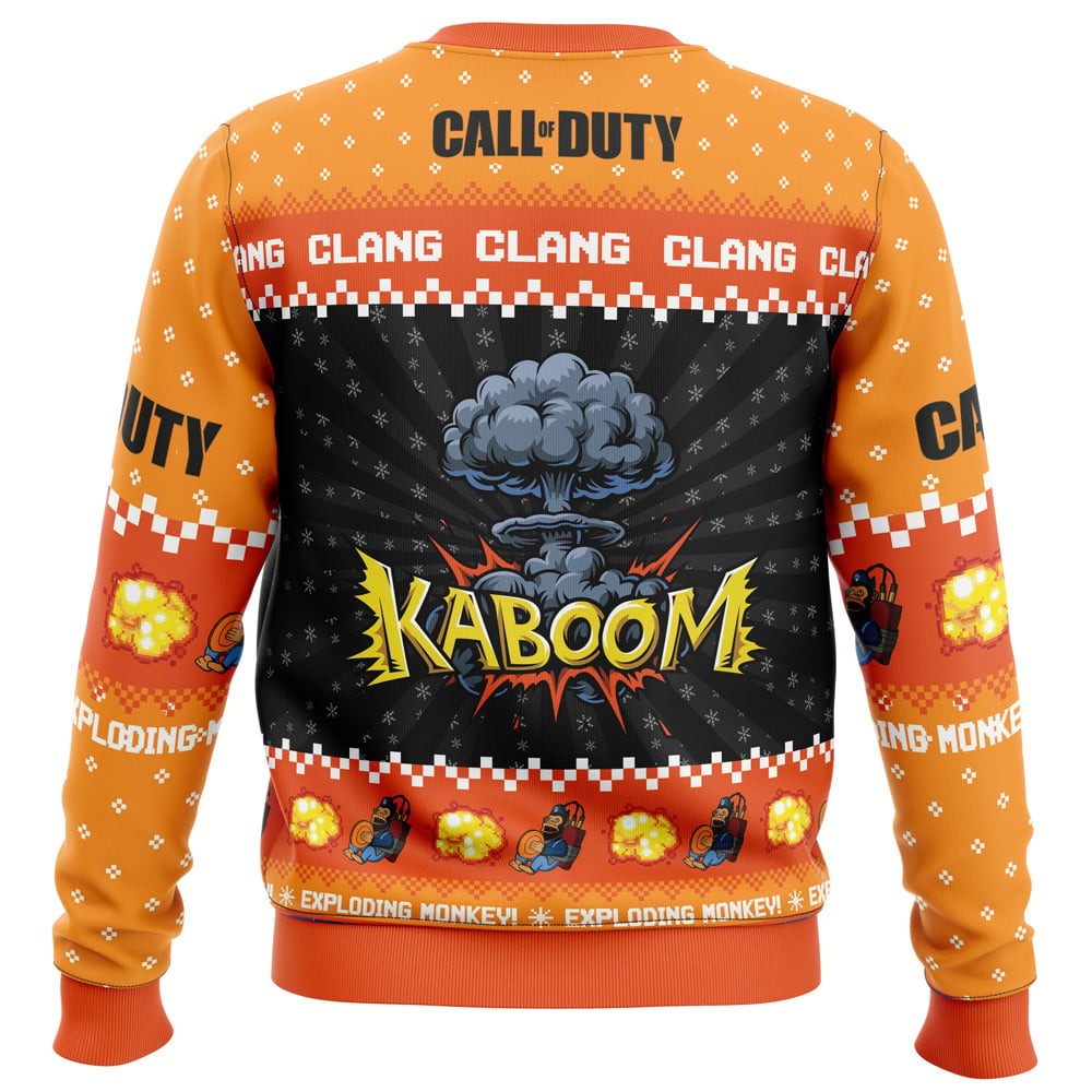 Monkey Bomb Call of Duty All Over Print Ugly Hoodie 3D Zip Hoodie 3D Ugly Christmas Sweater 3D Fleece Hoodie