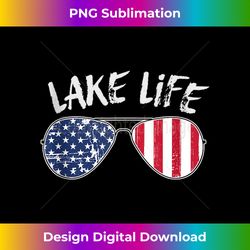 Retro Lake Life 4th of July Summer Sunglasses Tank - Chic Sublimation Digital Download - Immerse in Creativity with Every Design