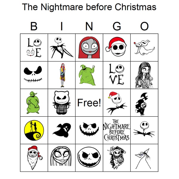 The Nightmare before Christmas Bingo Cards Printable,Bingo P | Inspire Uplift the-nightmare-before-christmas-bingo-cards-printable-bingo-p-inspire-uplift