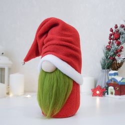 Christmas Grinch gnome for home tiered tray holiday decoration