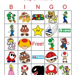 super mario bingo game,bingo cards printable,bingo party game,50 unique bingo cards,digital download pdf