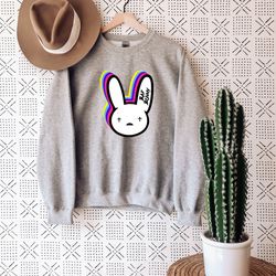 bad bunny sweatshirt, bad bunny crewneck, 90s sweatshirt, bad bunny reggeaton, conejo malo