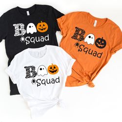 boo squad shirts, family matching shirt, halloween party tee, ghost shirt, halloween shirt, boo crew