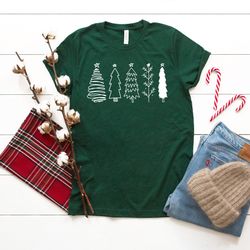 christmas tree shirt, holiday shirt, christmas shirt, cute christmas shirt, christmas gift, women's christmas shirt