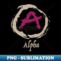alpha - artistic sublimation digital file - perfect for sublimation mastery