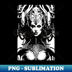 sci fi cyber woman - high-quality png sublimation download - bring your designs to life