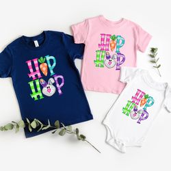 hip hop easter bunny shirt, easter shirts, cute easter gift, kids easter shirt, matching easter tee