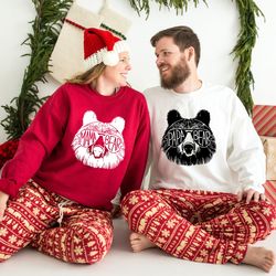 mama bear - papa bear sweatshirt, mama dada sweater, family matching sweat, gift for daddy, mama bear gift, couple gift