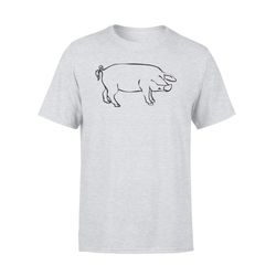 black pig hog pork hunter bacon ham lover bbq hunting t-shirt