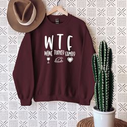 wtf sweatshirt, wine turkey family sweatshirt, thanksgiving sweatshirt, family thanksgiving sweatshirt, fall sweatshirt