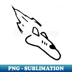 Flying Rocket Ship Doodle Art - Signature Sublimation PNG File - Perfect for Sublimation Mastery