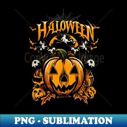 Halloween tshirt pumpkin - PNG Transparent Digital Download File for Sublimation - Perfect for Sublimation Mastery