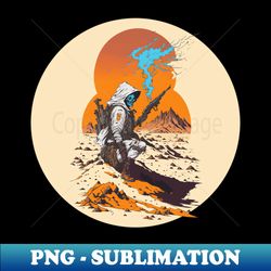 Skull Soldier with Weapons on a Desert - Retro PNG Sublimation Digital Download - Unlock Vibrant Sublimation Designs