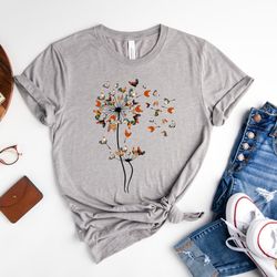 dandelion chicken flower shirt, funny chicken shirt, chicken flower shirt, farmer shirt