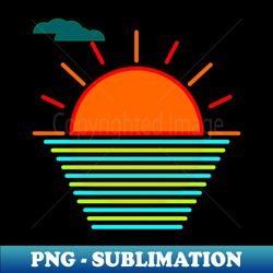 Sunset - Landscape Design - Exclusive PNG Sublimation Download - Transform Your Sublimation Creations