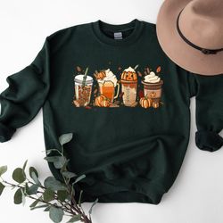 fall coffee sweat, pumpkin spice latte, thanksgiving sweat, fall psl sweatshirt, fall crewneck